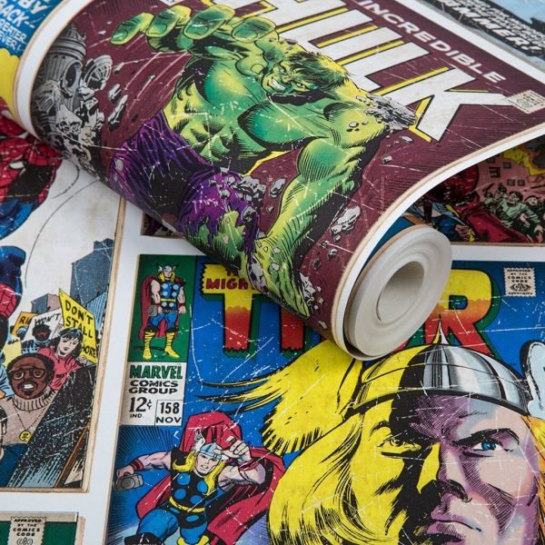 Marvel Action Heroes Children's Wallpaper Epic Designs Aspiring Superheroes | Marvel - Image 4