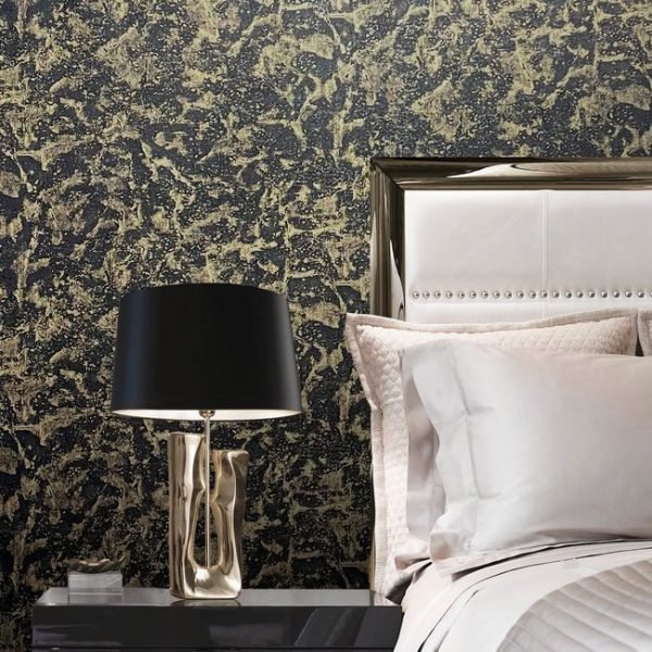 Vasari | Luxury Black Marble Wallpapers For Bedroom | Designer Wallpaper - Image 4