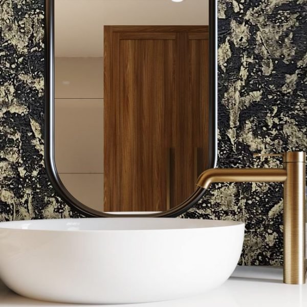 Vasari | Luxury Black Marble Wallpapers For Bedroom | Designer Wallpaper - Image 5