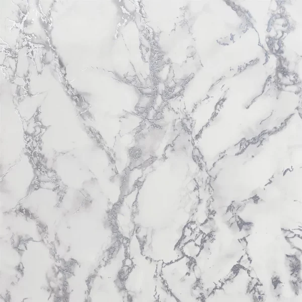 Arthouse | Carrara Marble Silver Wallpaper | Removable Wallpaper - Image 6
