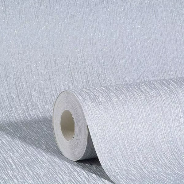 Debona | Crystal Plain Texture Grey Sparkle Wallpaper | Textured Metallic Wallpaper - Image 4