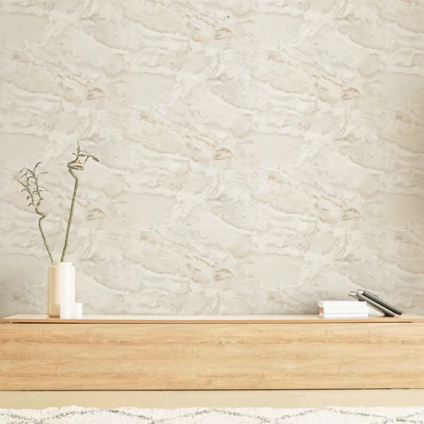Arthouse | Paros Marble White/Gold Wallpaper | Removable Wallpaper - Image 6