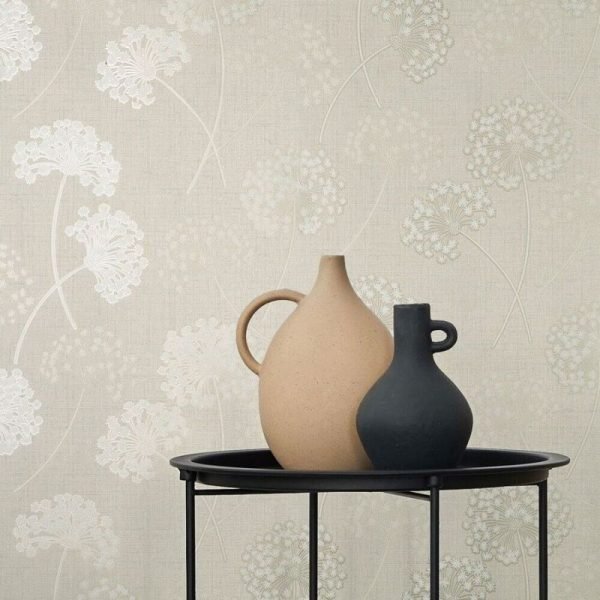 Grace Allium Stone Metallic Floral Texture Wallpaper | Fine Decor by AS Creation | Elegant Design, Textured - Image 5