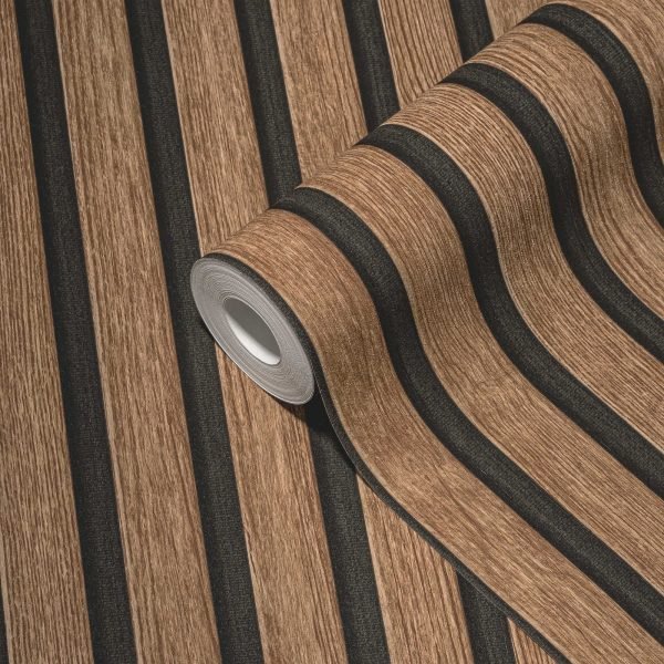 AS Creation | Walnut Oak Ultra Realistic Satin Fleece Wallpaper | Wallpaper for Small Rooms - Image 5