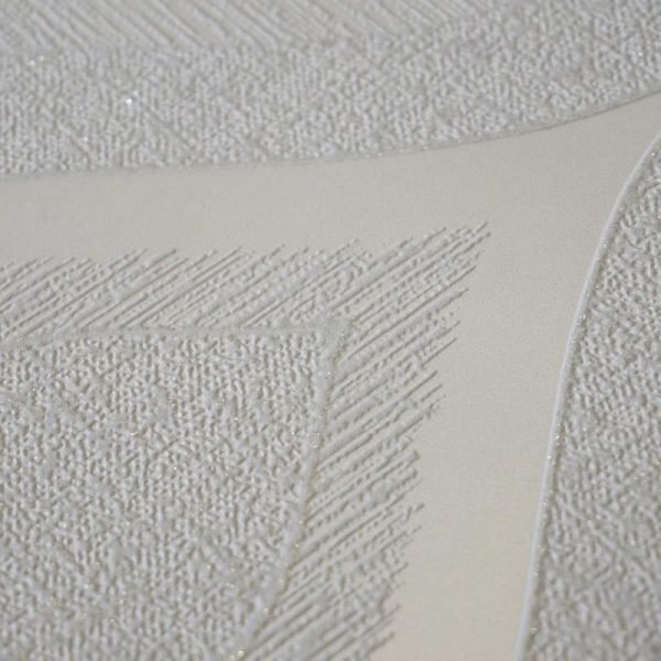 Quartz Retro Oval Silver Textured Vinyl Wallpaper | Fine Decor - Image 4