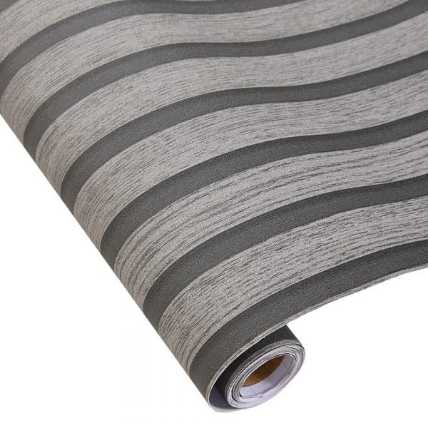 Living and Home 3D Wood Effect Grey Self Adhesive Textured PVC Wallpaper - Image 5