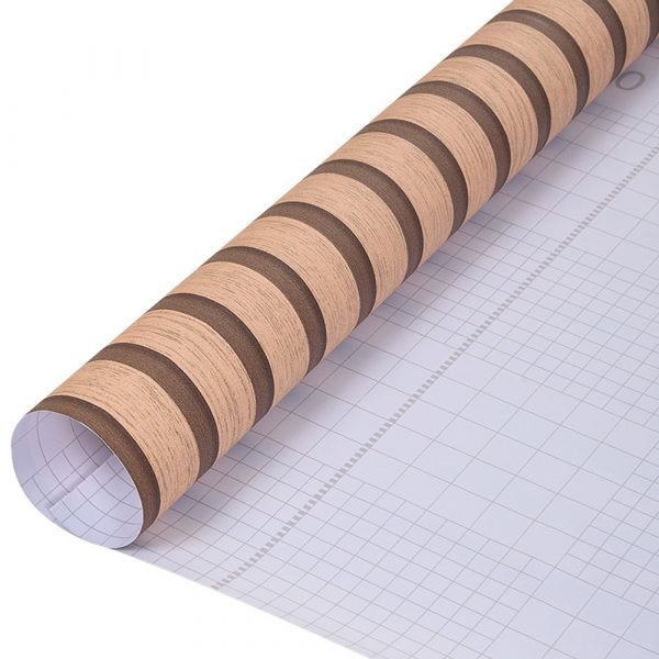 Living and Home 3D Wood Effect Orange Self Adhesive Textured PVC Wallpaper - Image 4