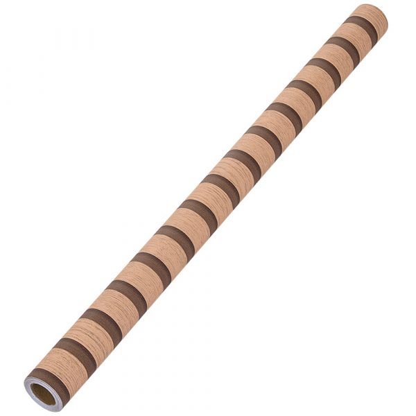 Living and Home 3D Wood Effect Orange Self Adhesive Textured PVC Wallpaper - Image 7