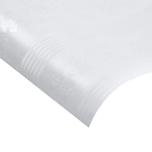 Living and Home Retro Floral Textured White PVC Self Adhesive Wallpaper - Image 7