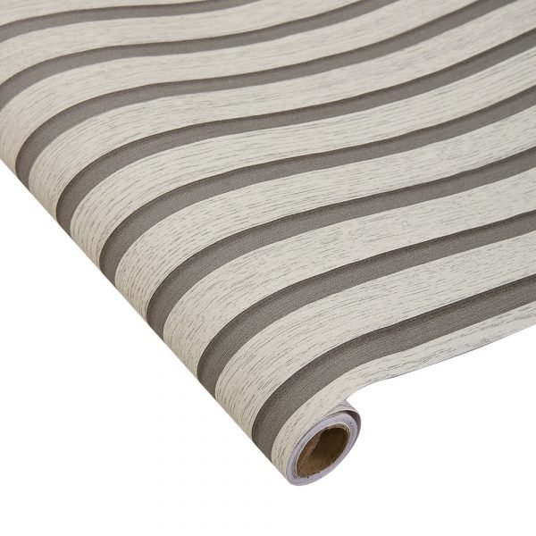Living and Home Wood Grain Stripe Beige Rectangle PVC Self Adhesive Wall Sticker 10 Pack - Image 5