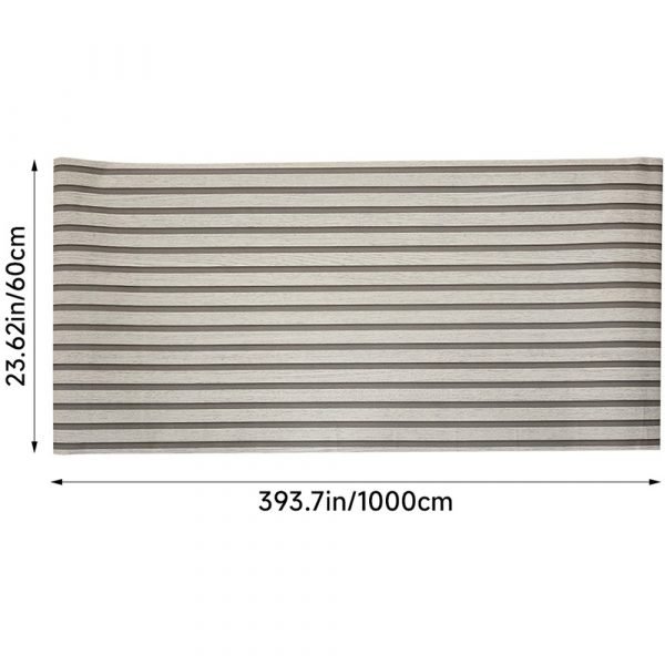 Living and Home Wood Grain Stripe Beige Rectangle PVC Self Adhesive Wall Sticker 10 Pack - Image 8