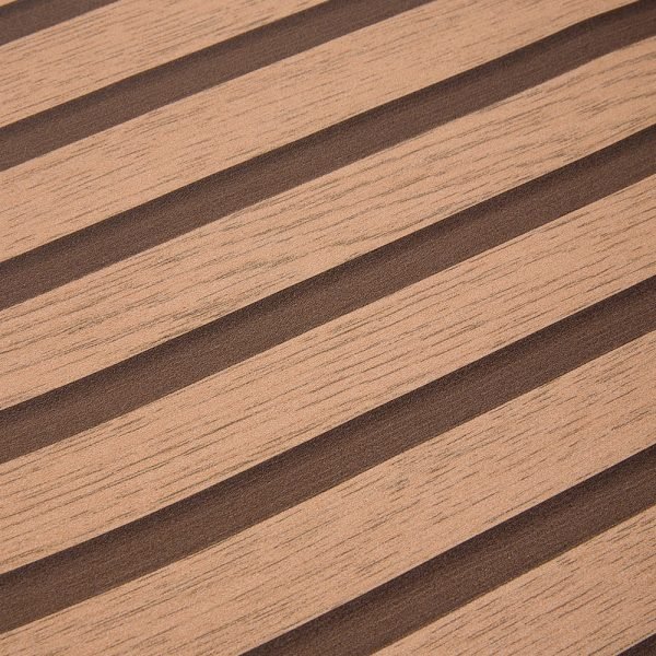 Living and Home Wood Grain Stripe Orange Rectangle PVC Self Adhesive Wallpaper - Image 6