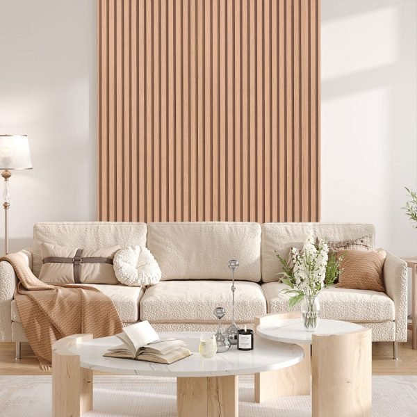 Living and Home Wood Grain Stripe Orange Rectangle PVC Self Adhesive Wallpaper - Image 7