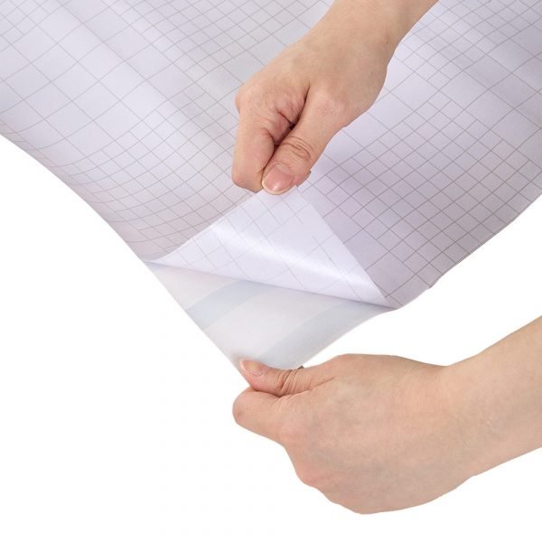 Living and Home Wood Grain Stripe Yellow Rectangle PVC Self Adhesive Wallpaper - Image 6