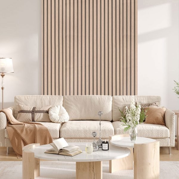 Living and Home Wood Grain Stripe Yellow Rectangle PVC Self Adhesive Wallpaper - Image 7