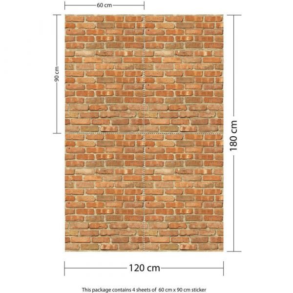 Walplus London Topaz Brick Wall Self-adhesive Decal Wallpaper - Image 5