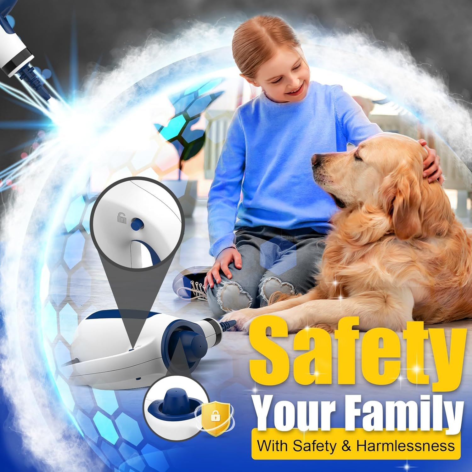 Hand Held Steam Cleaner, Portable Steam Cleaners, Steam Cleaner Handheld, Comes with 12-Piece Accessories for Multi-Surface Stain Removal, Perfect for Stain Removal, Car, Sofa, Floor, Bathroom, Window - Image 2