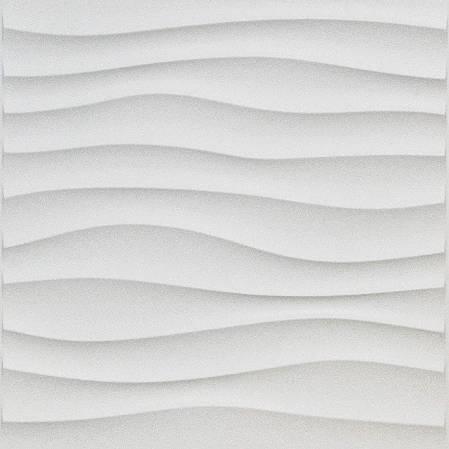 Art3d Pack of 12 Vogue 3D White Wall Panels, 3D Decorative Wall Tiles for Living Room, Office, Bedroom, 50x50 cm - Image 5