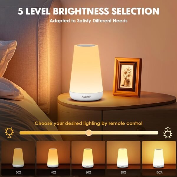 LED Touch Bedside Lamp with RGB Colour Changing - Image 47