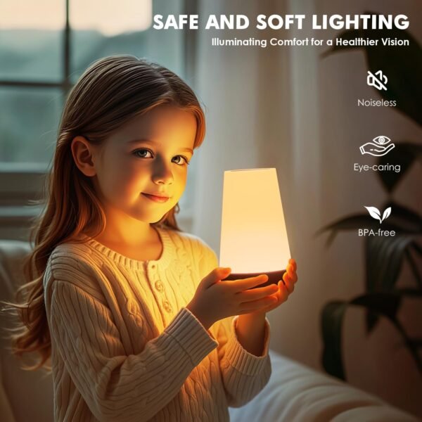 LED Touch Bedside Lamp with RGB Colour Changing - Image 9