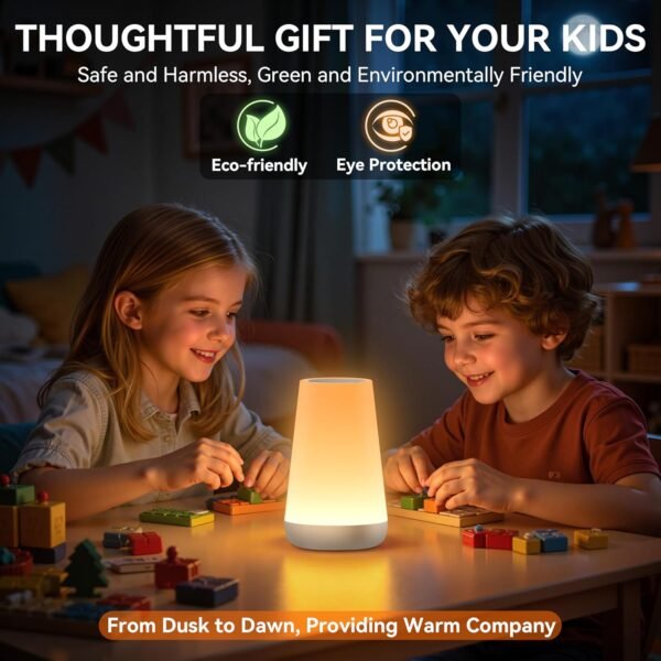 LED Touch Bedside Lamp with RGB Colour Changing - Image 38