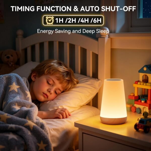 LED Touch Bedside Lamp with RGB Colour Changing - Image 15