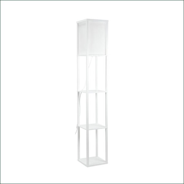MiniSun Wooden Floor Lamp with Shelves - Image 5
